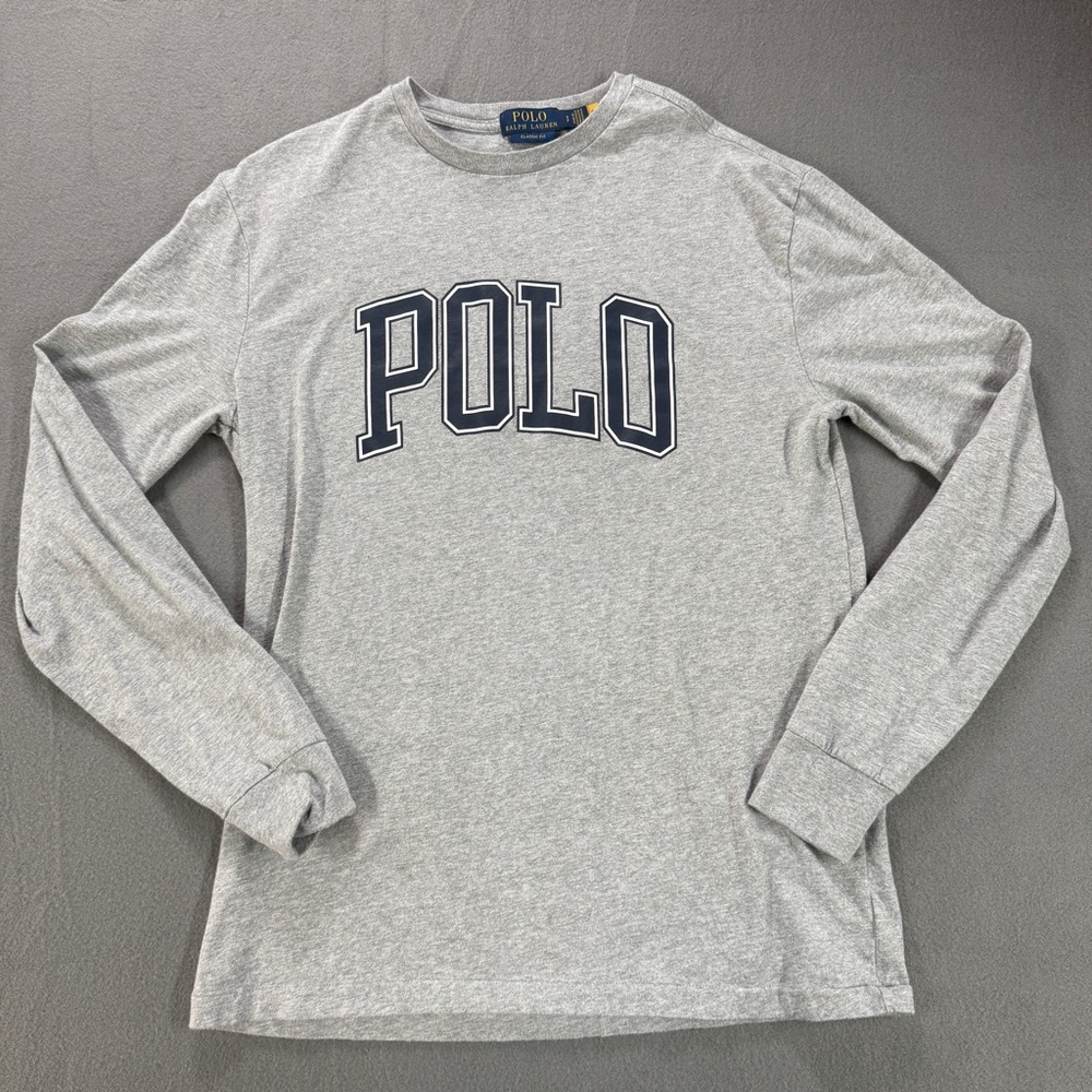 Polo Ralph Lauren Men’s Small Long Sleeve Graphic T Shirt Casual Cotton Tee